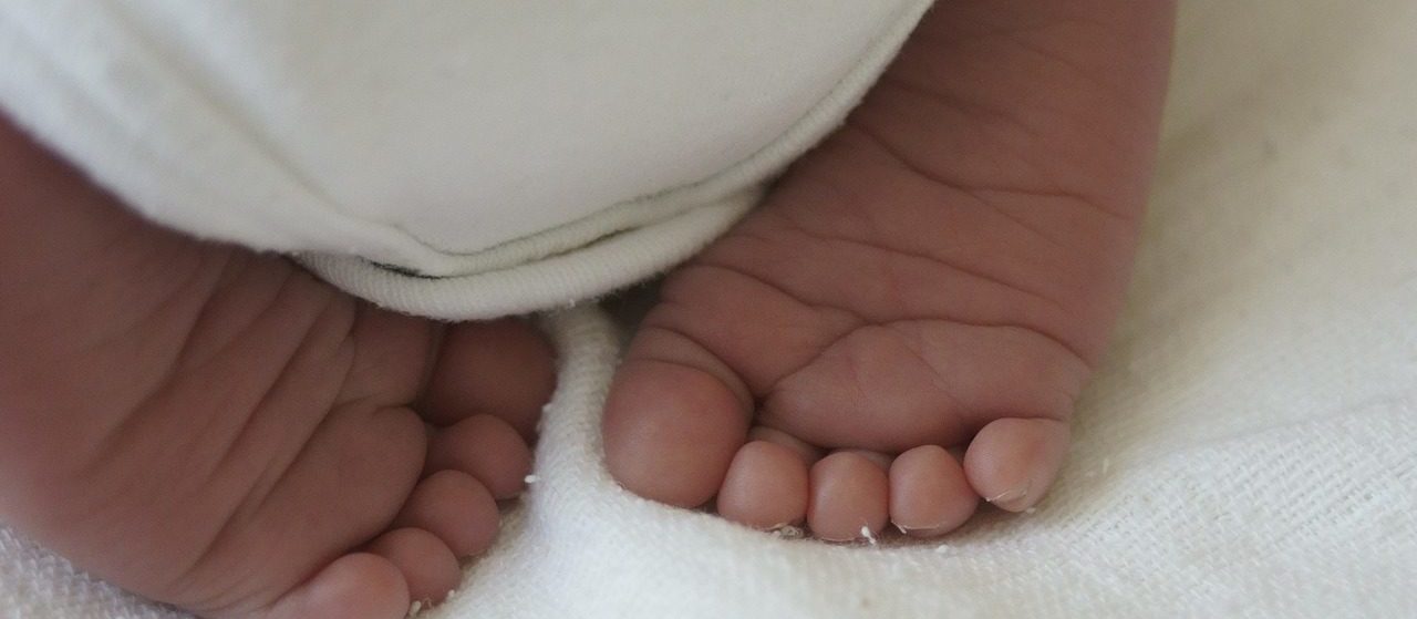Cute Life Feet Baby Newborn Child Human