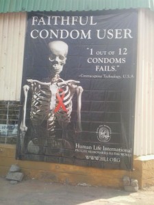 Faithful condom user banner