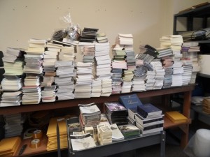 Some of the materials HLI is sending to Kenya.