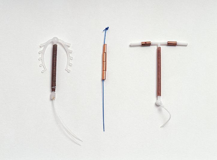 copper intrauterine devices (IUDs)