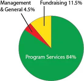 financial pie chart 2014