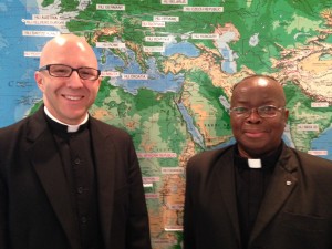 Father Boquet and Father Rafael Wanjohi at HLI