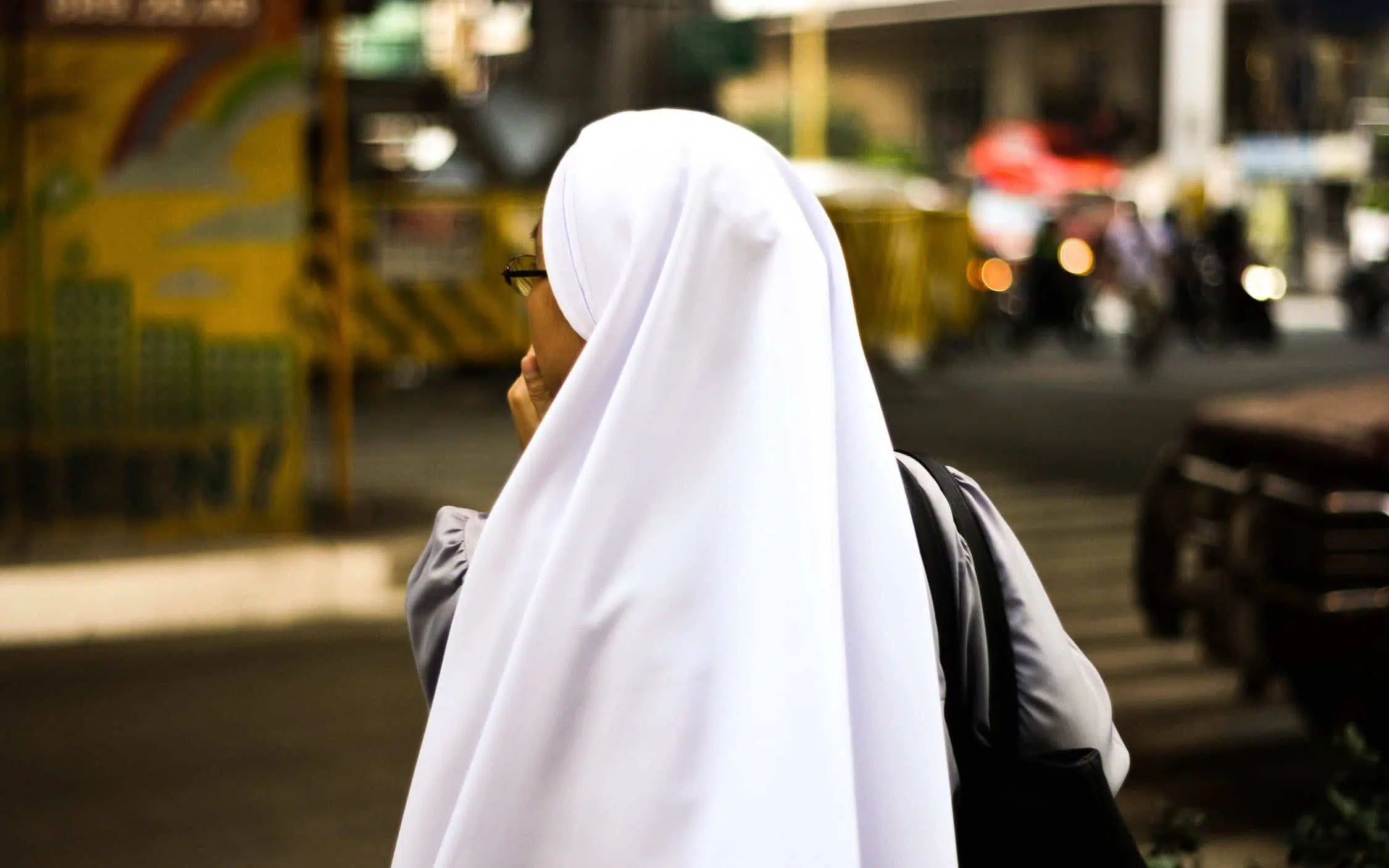 postulant white veil