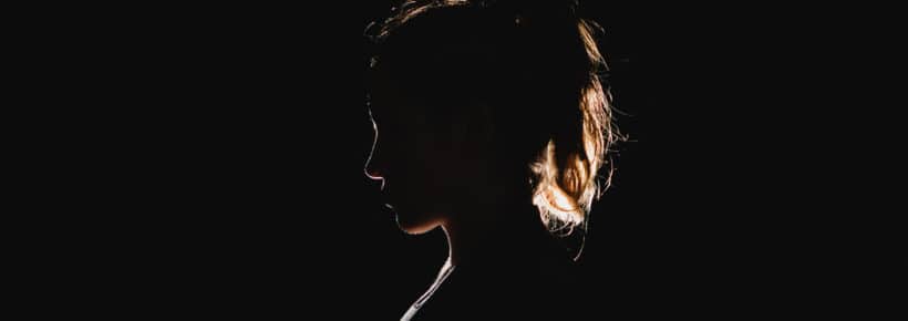 woman silhouette dark