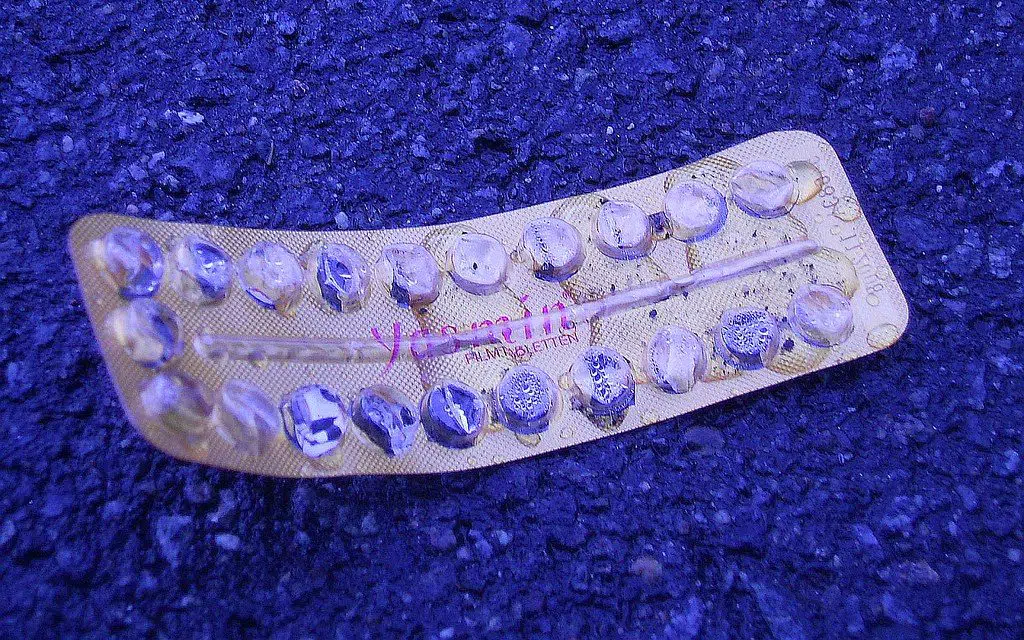 empty contraceptive package