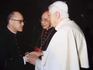 Monsignor and Pope Benedict