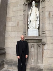 Father Boquet at the Cathedral of St. Patrick in Armagh, Ireland