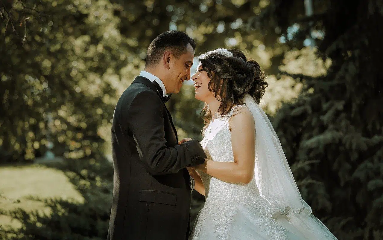 happy newlyweds