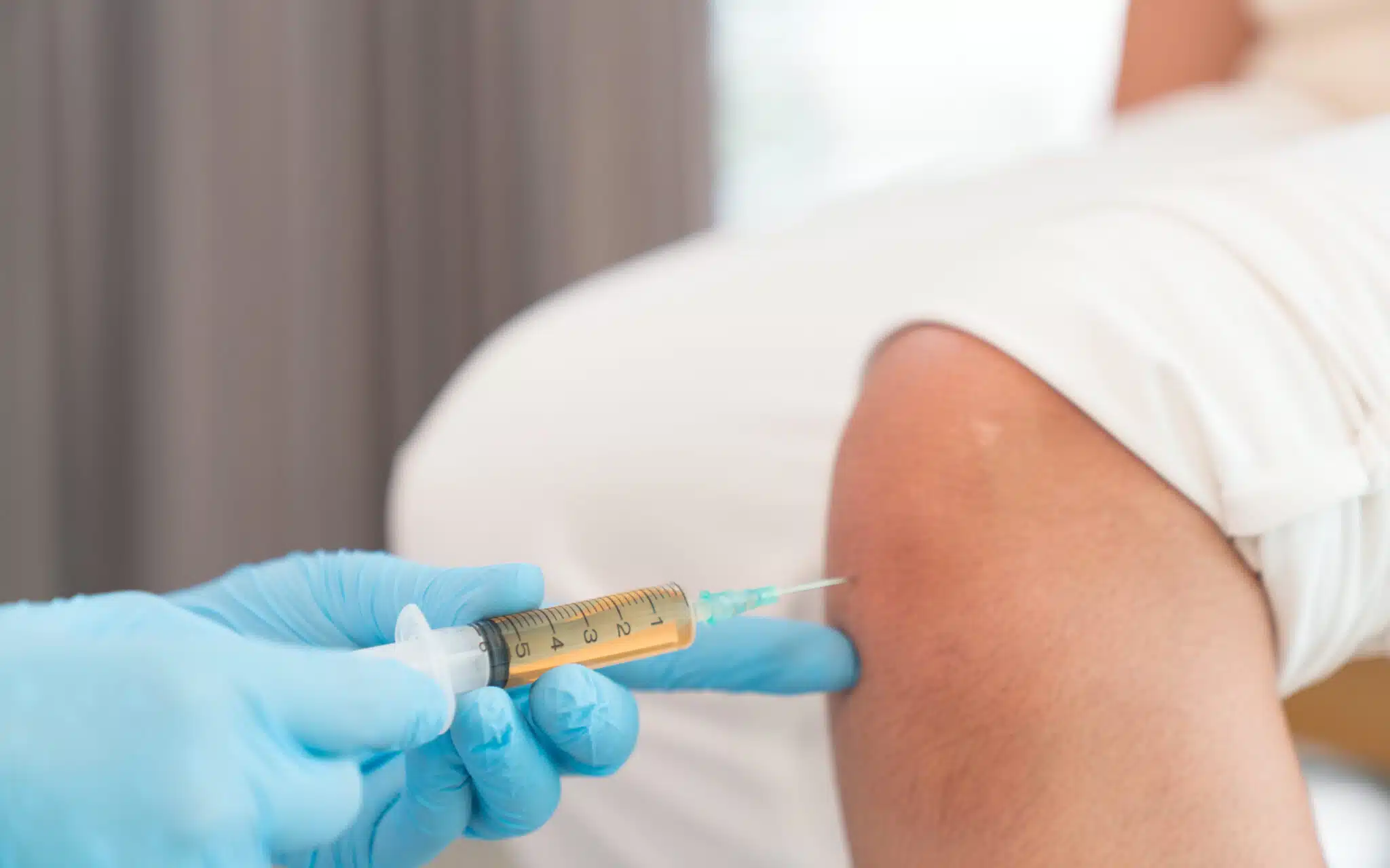 injection into arm