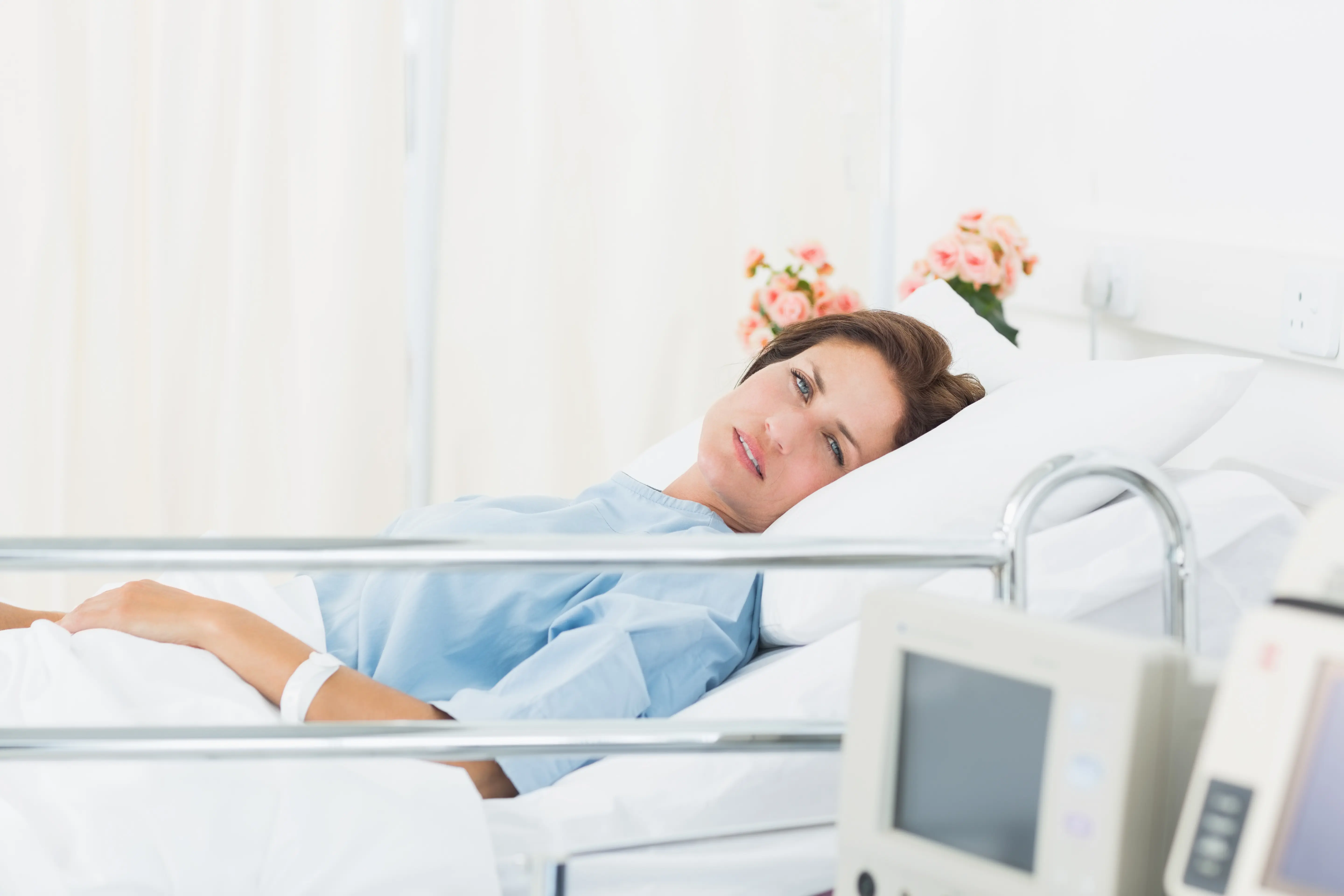 hospitalized woman
