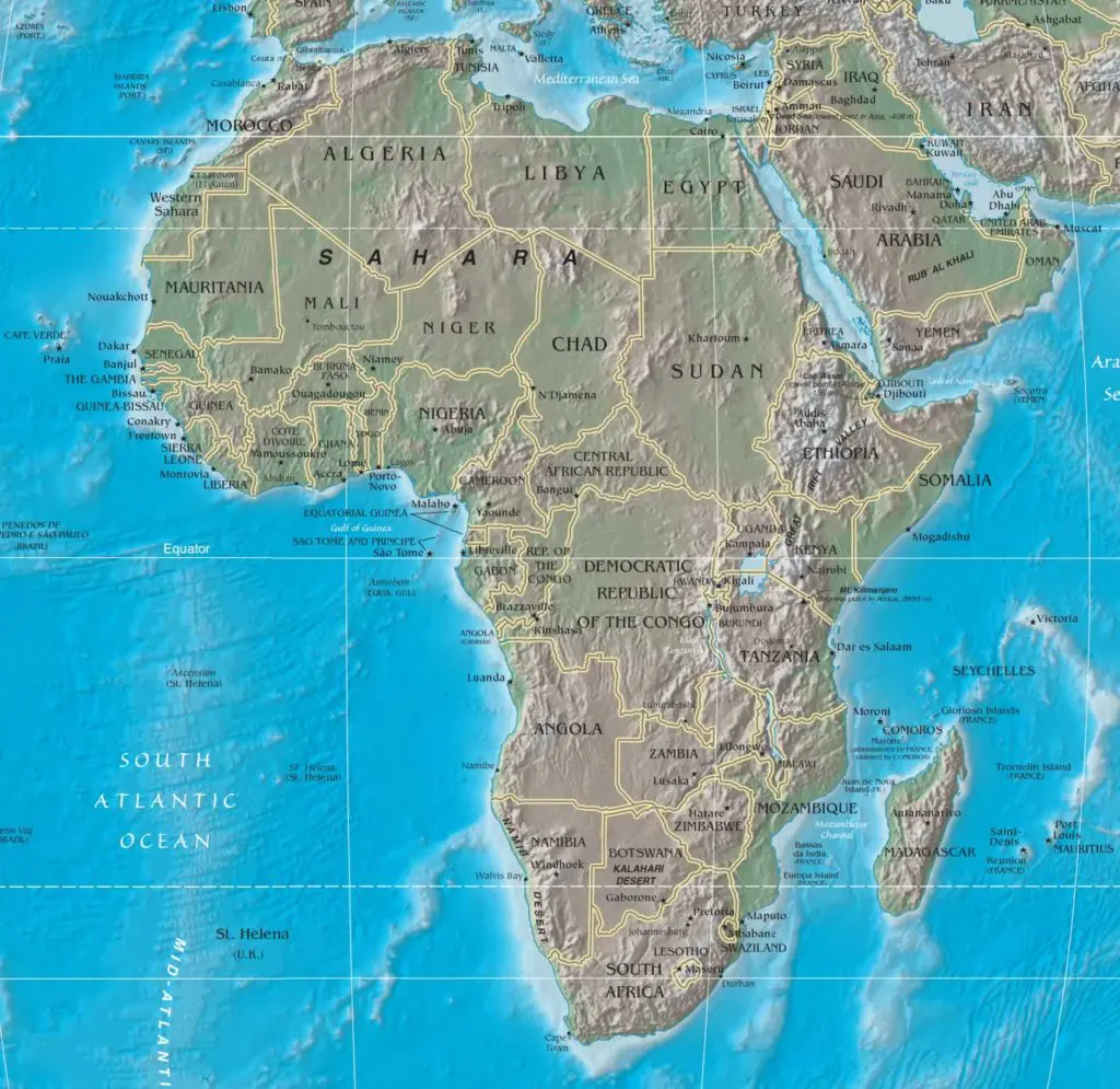 map of africa