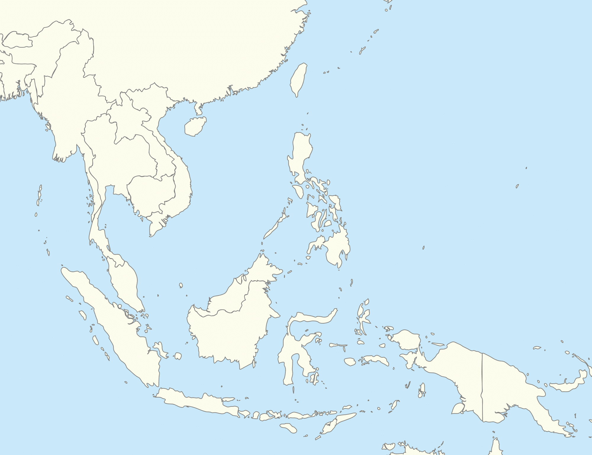map thailand and philippines