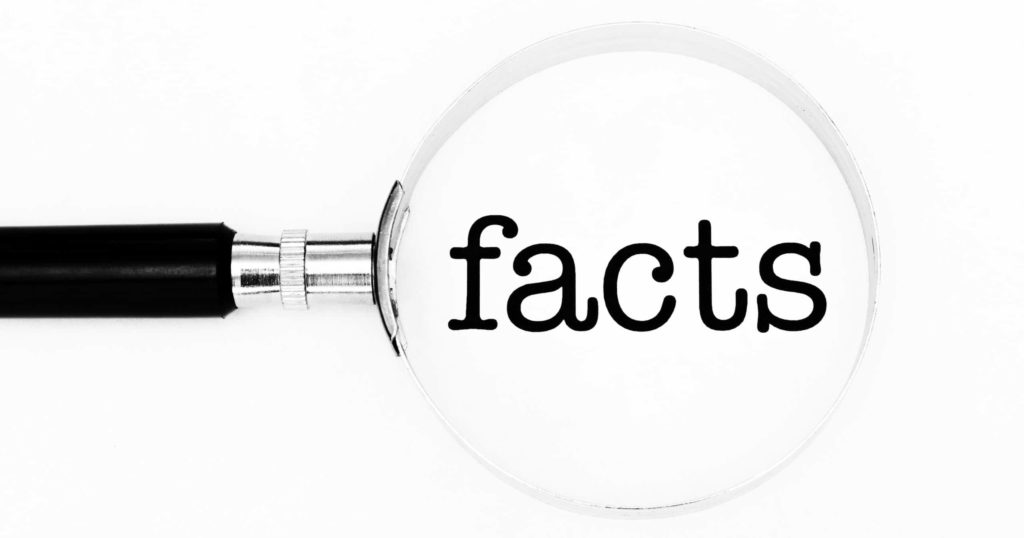 word facts under magnifying glass