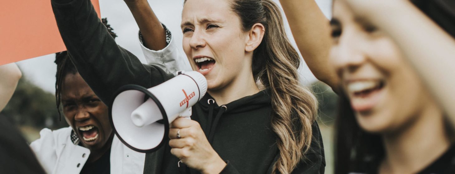 Group of female activists is protesting