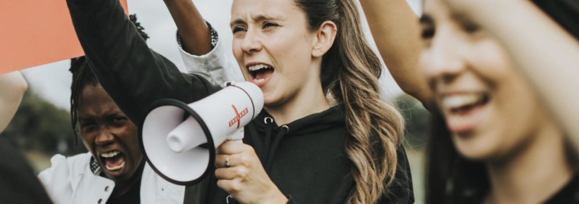 Group of female activists is protesting