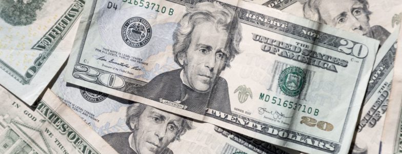 money american twenty dollar bills