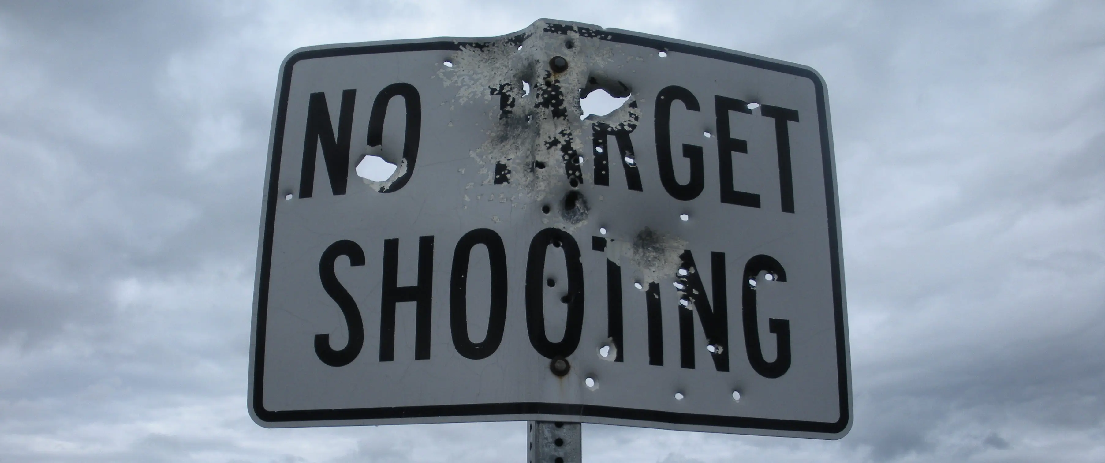 no target shooting sign