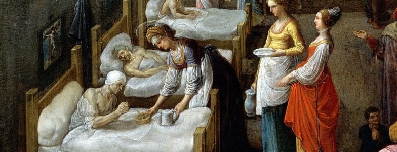 st elizabeth visiting a hospital