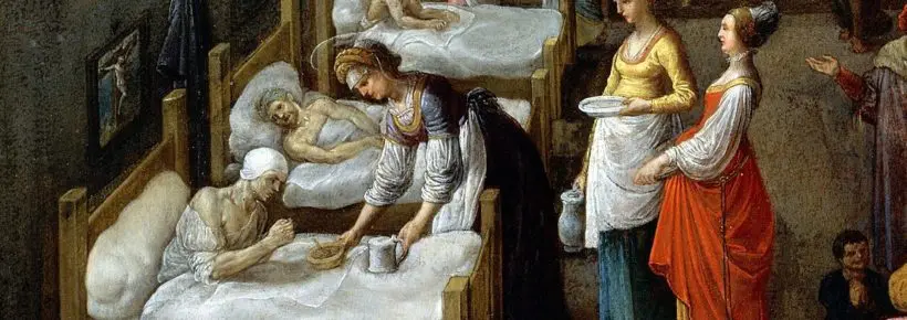 st elizabeth visiting a hospital