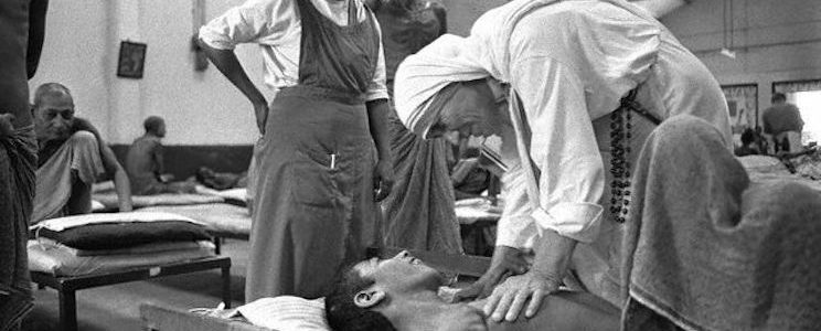 Mother Teresa with Dying