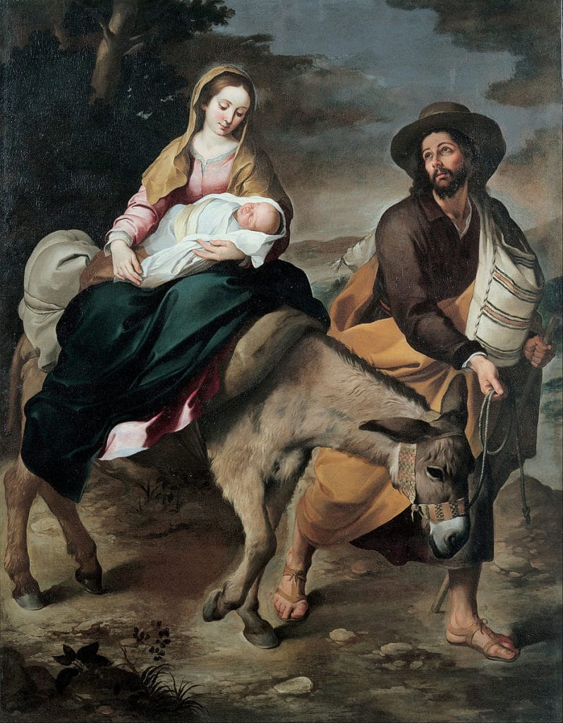 St. Joseph novena prayer for a good husband Flight into Egypt Bartolome Esteban Murillo