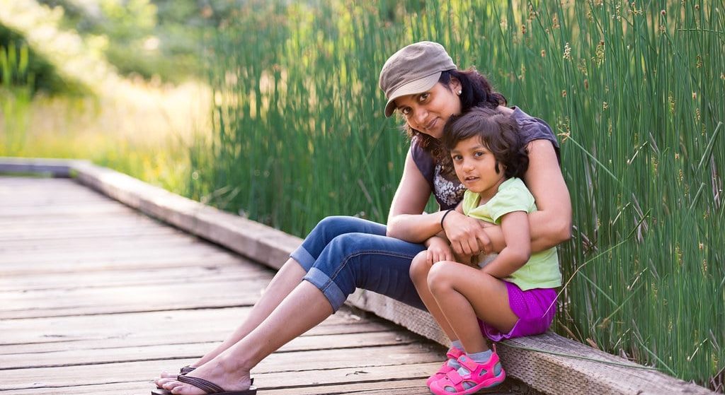 mother and daughter