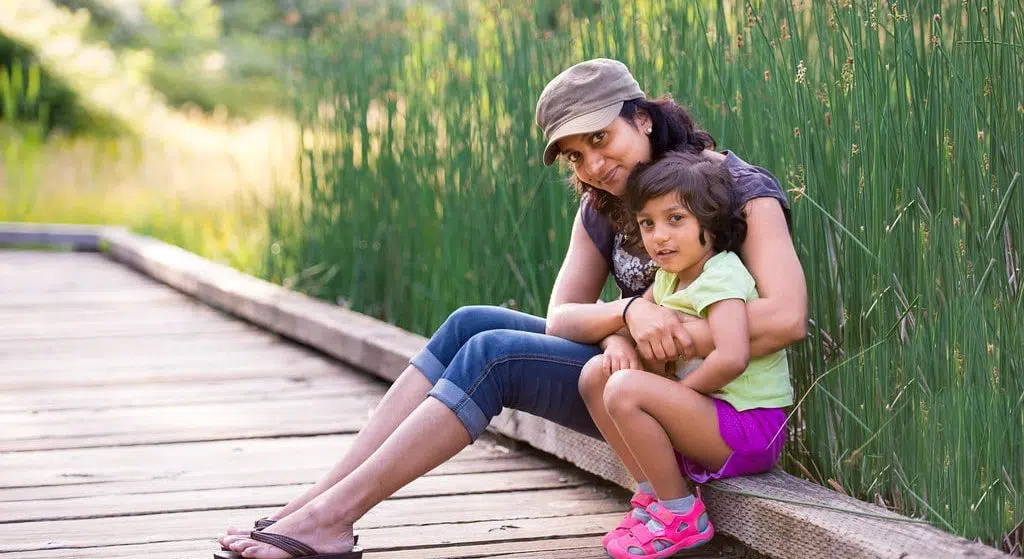 mother and daughter