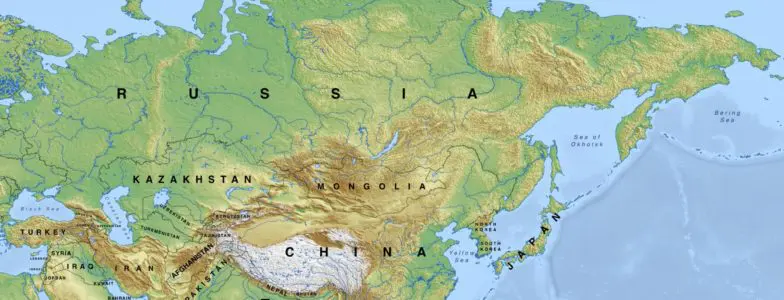 map of asia