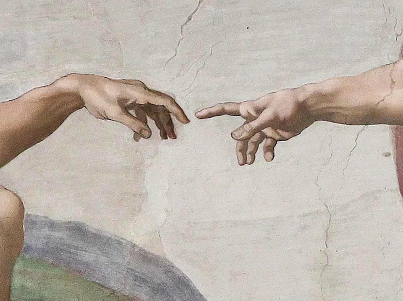The Creation of Adam by Michelangelo 