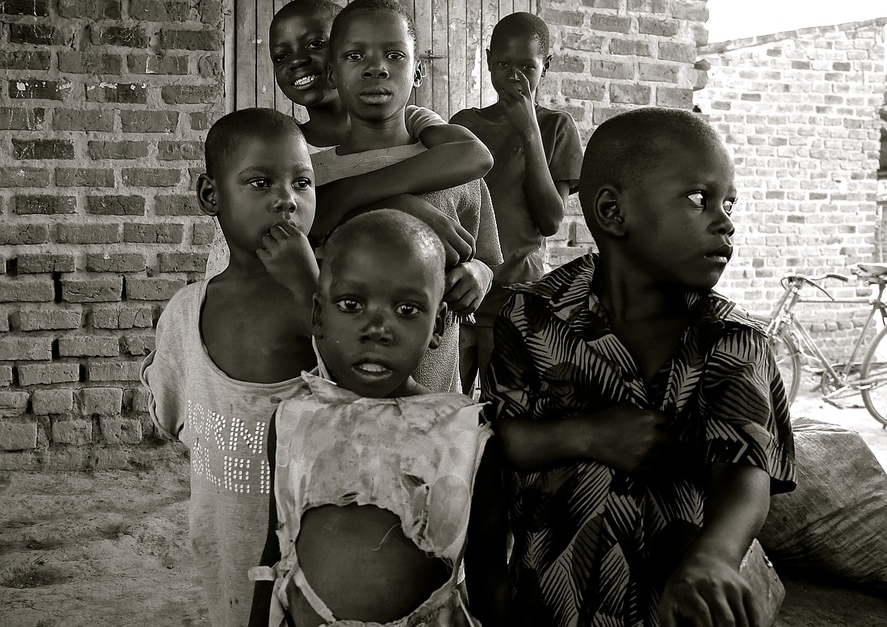 poor african children