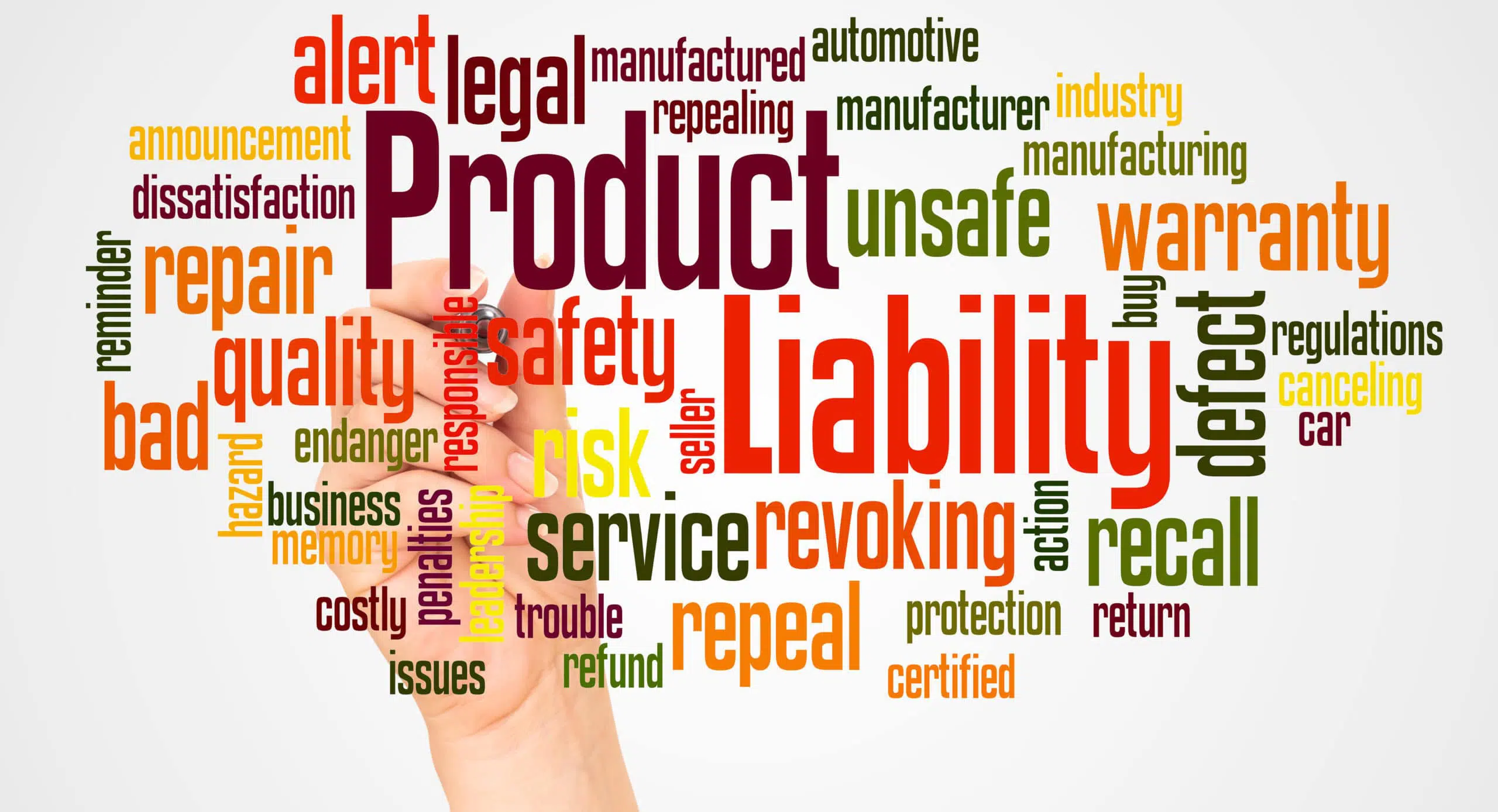 product liability word cloud