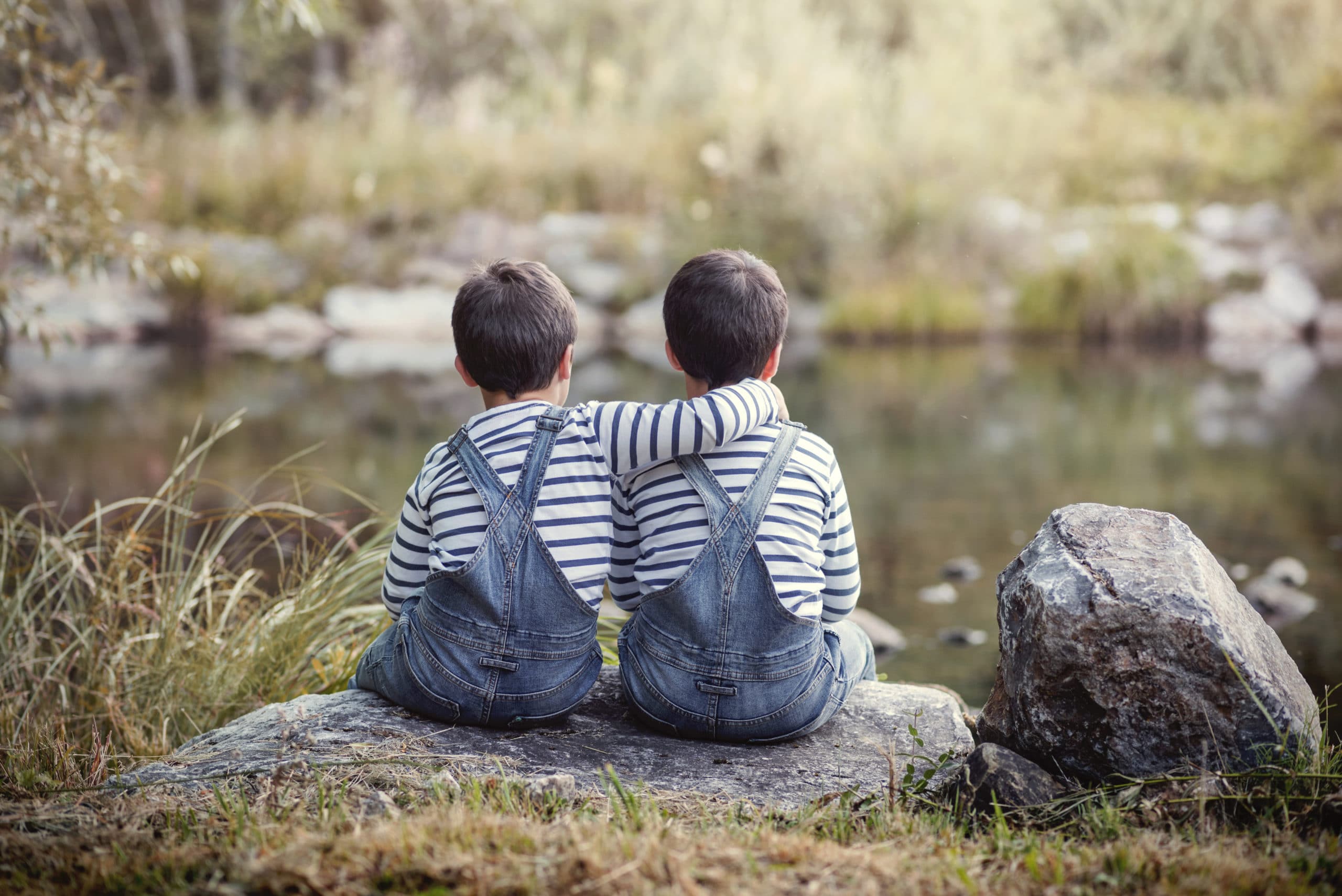 young twin brothers