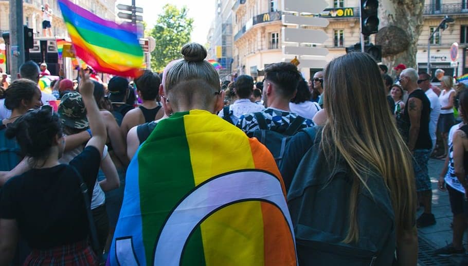 LGBT activist parade