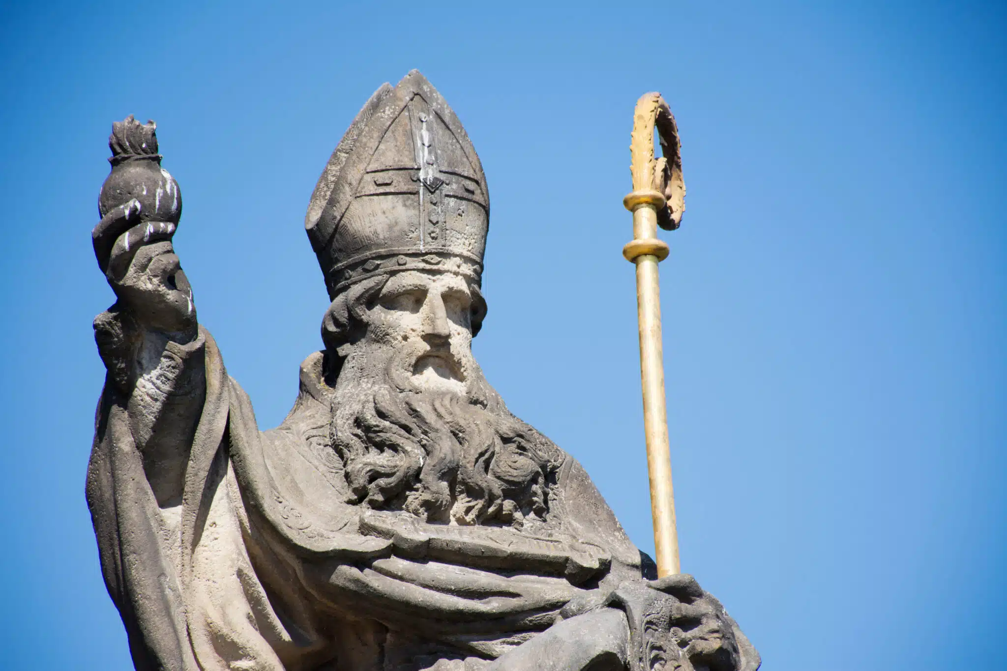 st augustine of hippo statue in czech republic