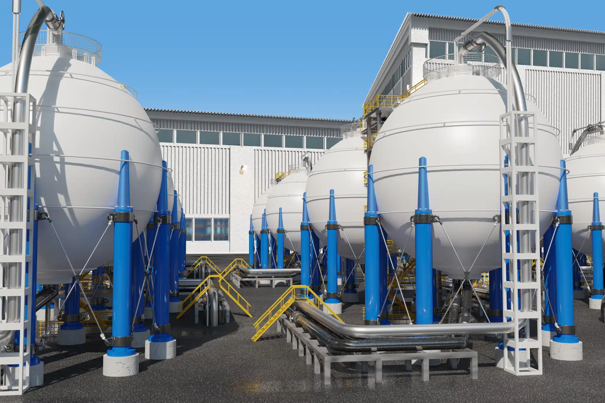 gas tanks to store cryogenic liquids