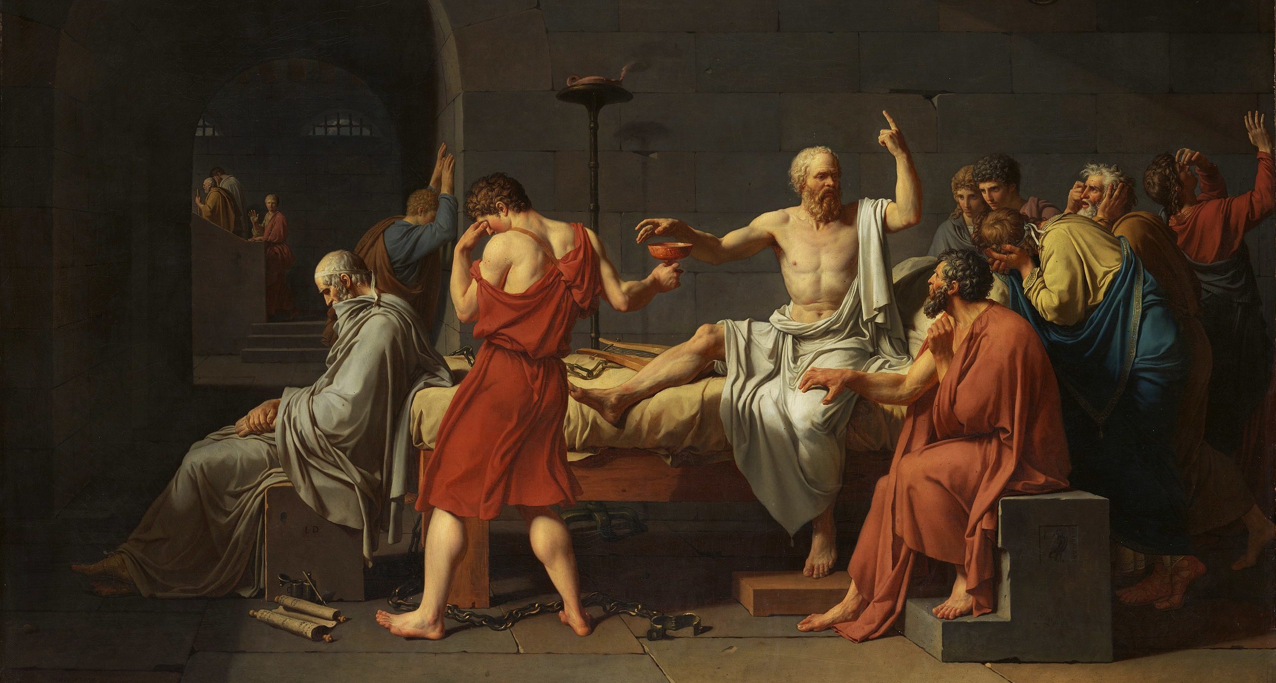 hemlock death of socrates jacques louis david