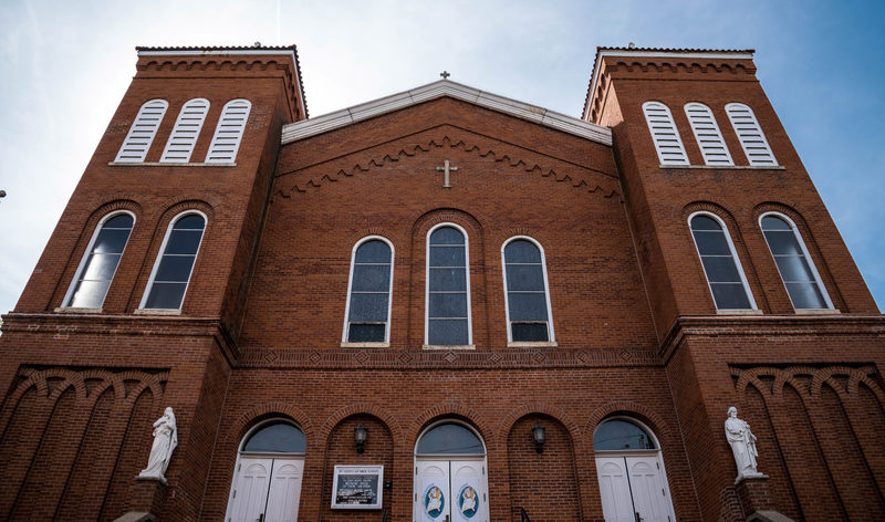 front of catholic church