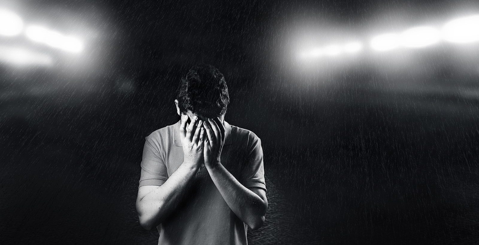 man sad mental illness