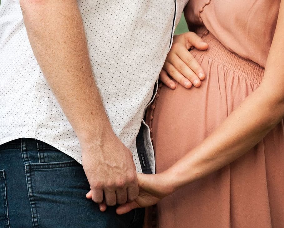 pregnant woman with husband