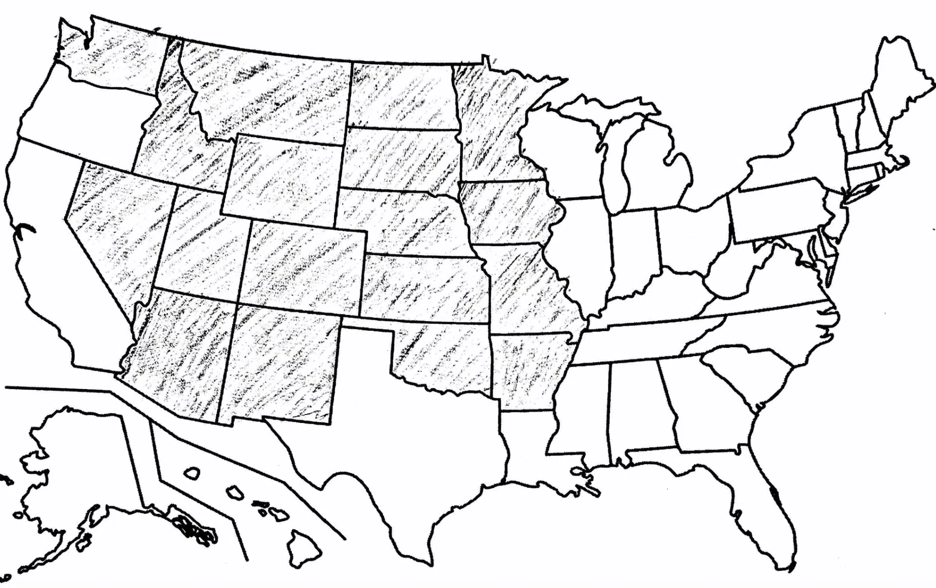 united states map with grayed-out states showing the number of people killed by abortion in the US