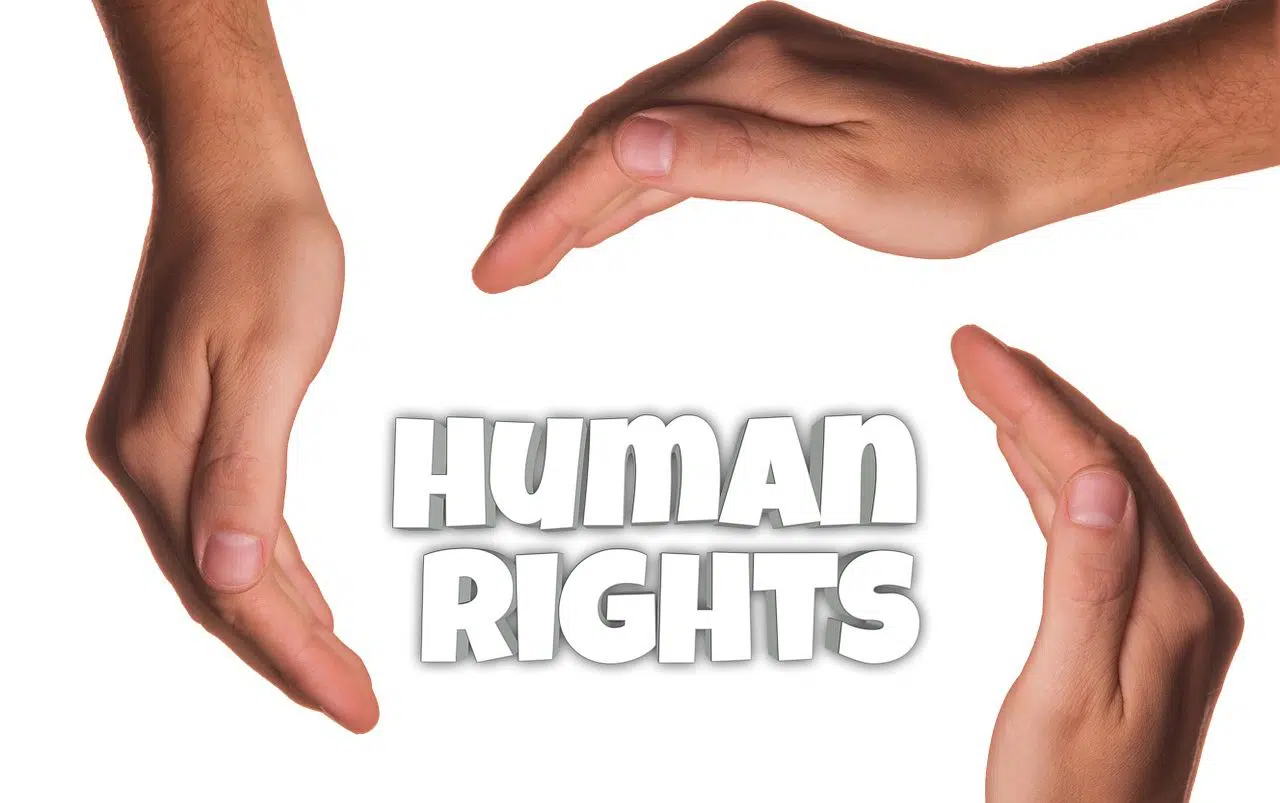 human rights with four hands