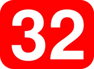 32 red
