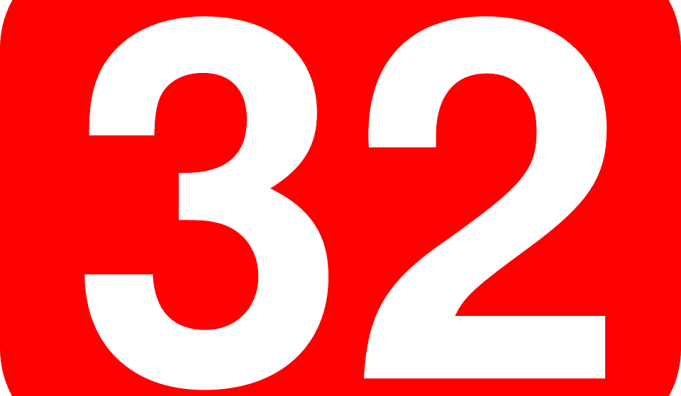 32 red