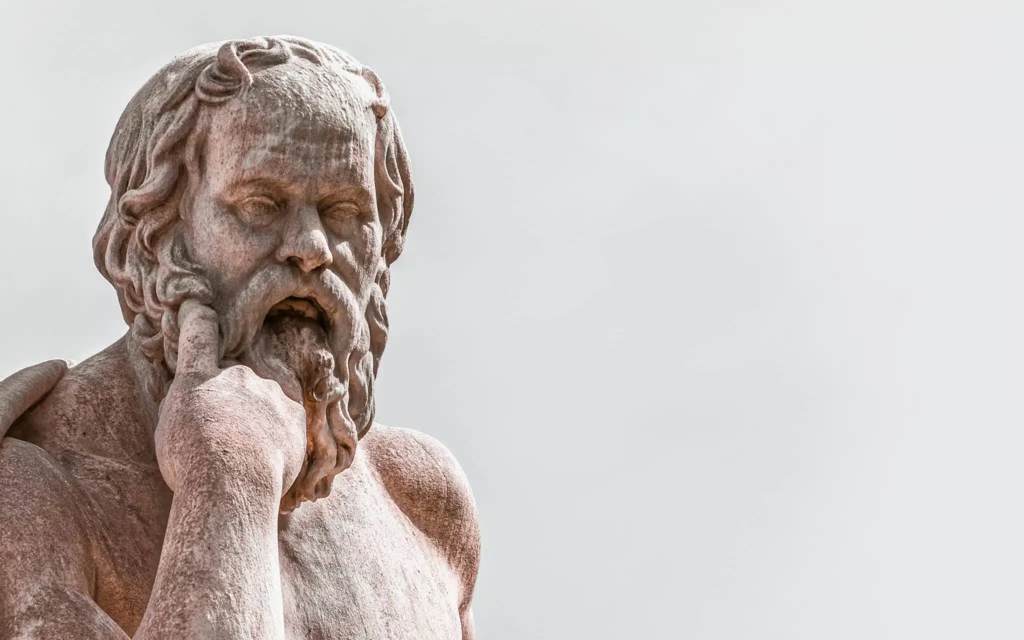 Socrates the ancient Greek philosopher under dramatic sky, Athens - OLYMPUS DIGITAL CAMERA
