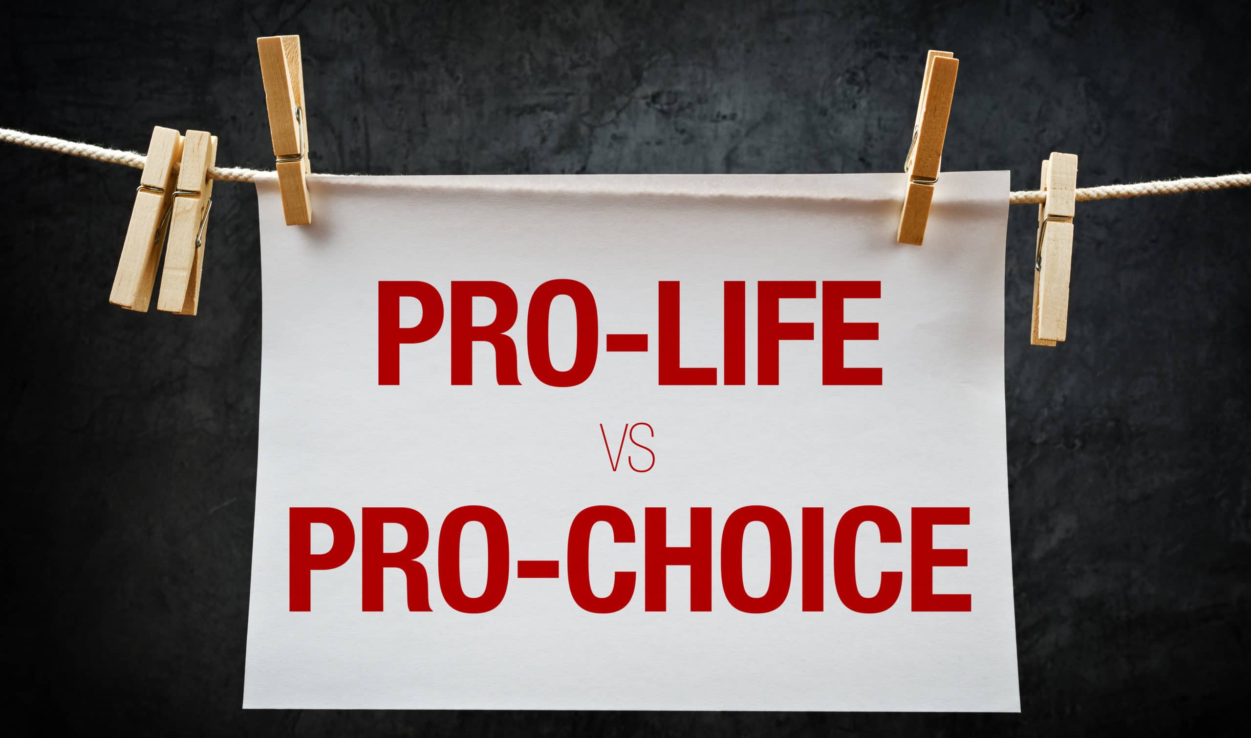 pro life vs pro choice sign