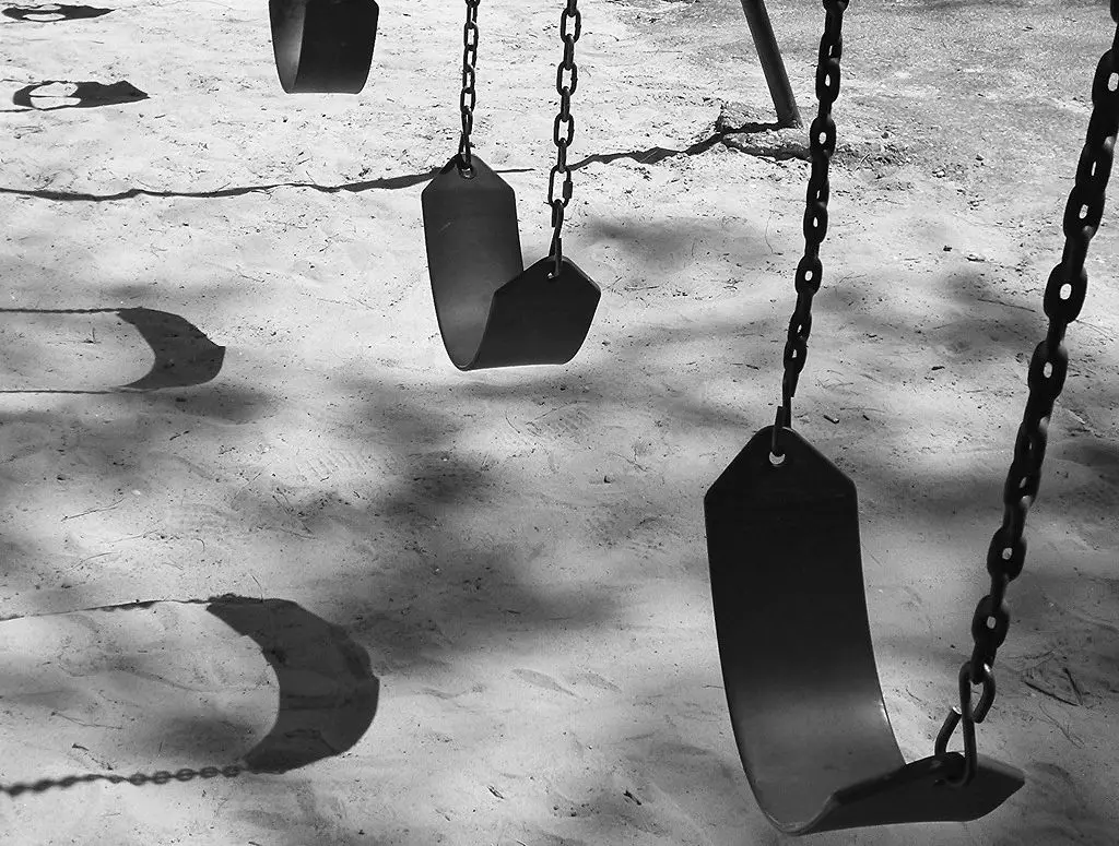 Empty Swings, deserted playground - antinatalism