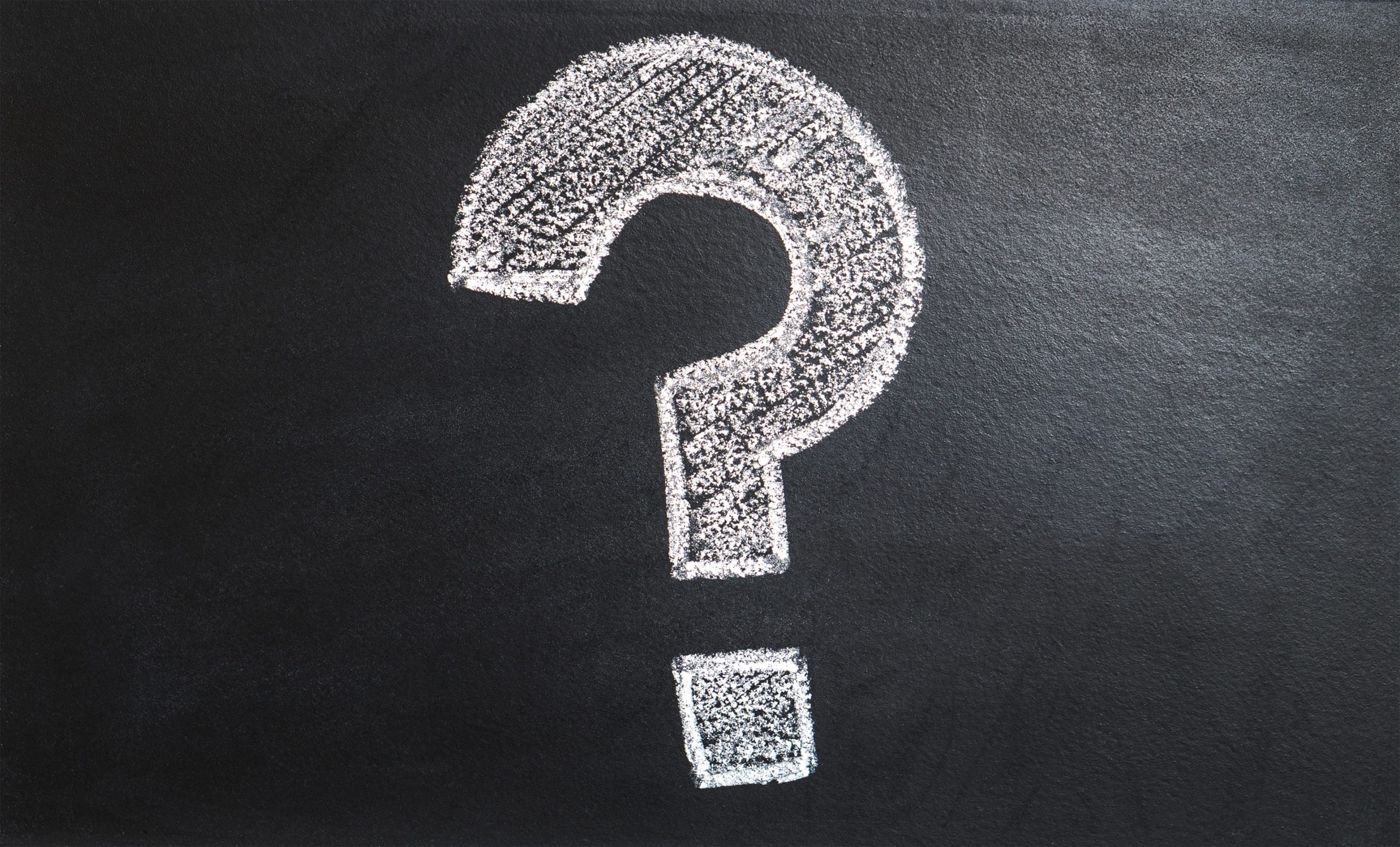 question mark chalkboard