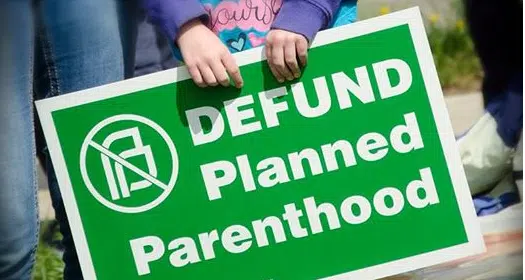 defund planned parenthood sign