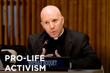 HLI pro life activism, human life international, Fr Shenan Boquet
