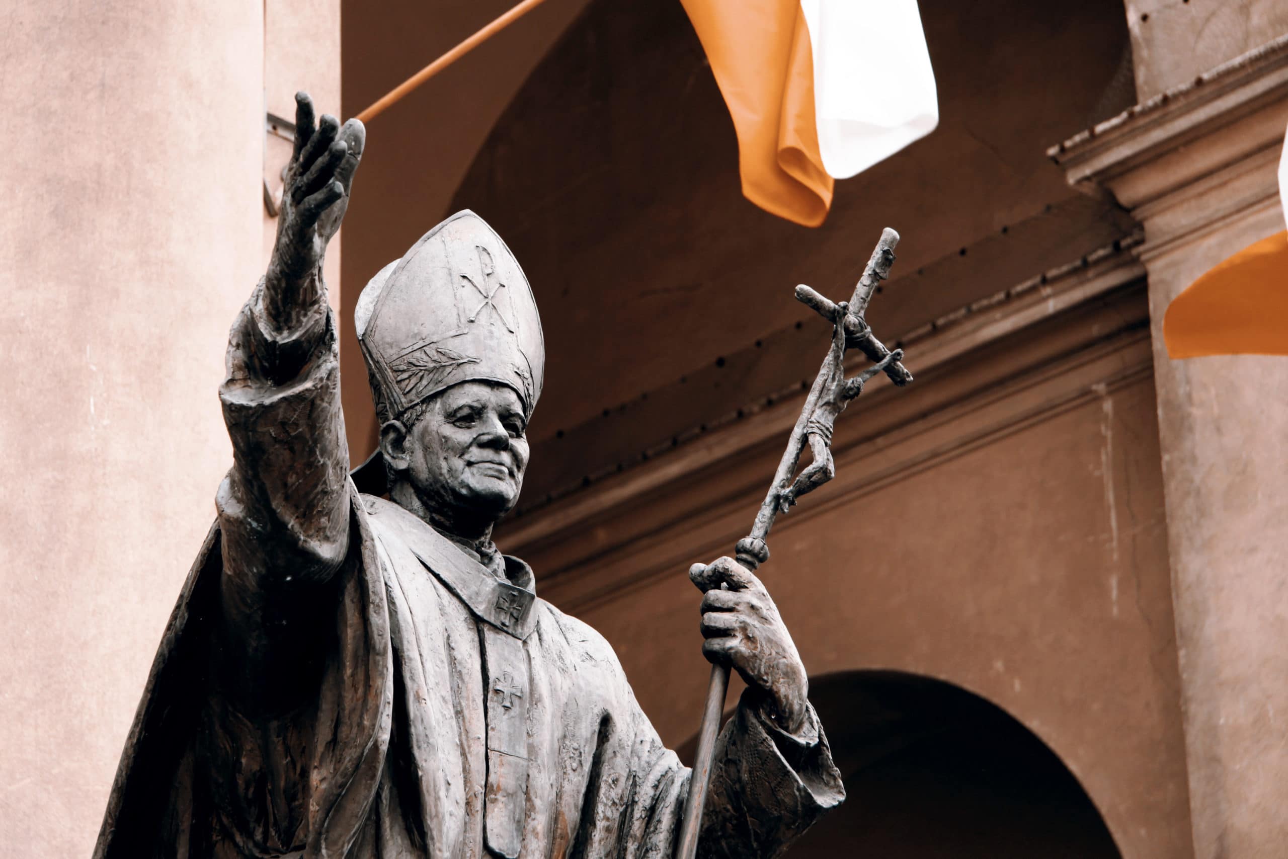 statue of Pope John Paul II